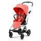 Прогулянкова коляска Cybex Eezy S Twist+ 2 SLV Hibiscus Red з бампером
