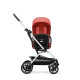 Прогулянкова коляска Cybex Eezy S Twist+ 2 SLV Hibiscus Red з бампером