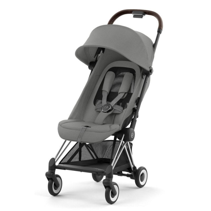 Прогулянкова коляска Cybex Coya Chrome Dark Brown/Mirage Grey