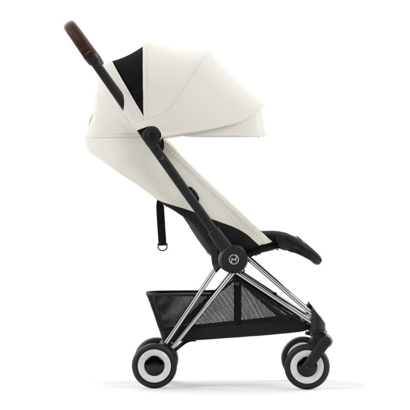 Прогулянкова коляска Cybex Coya Chrome Dark Brown/Off White