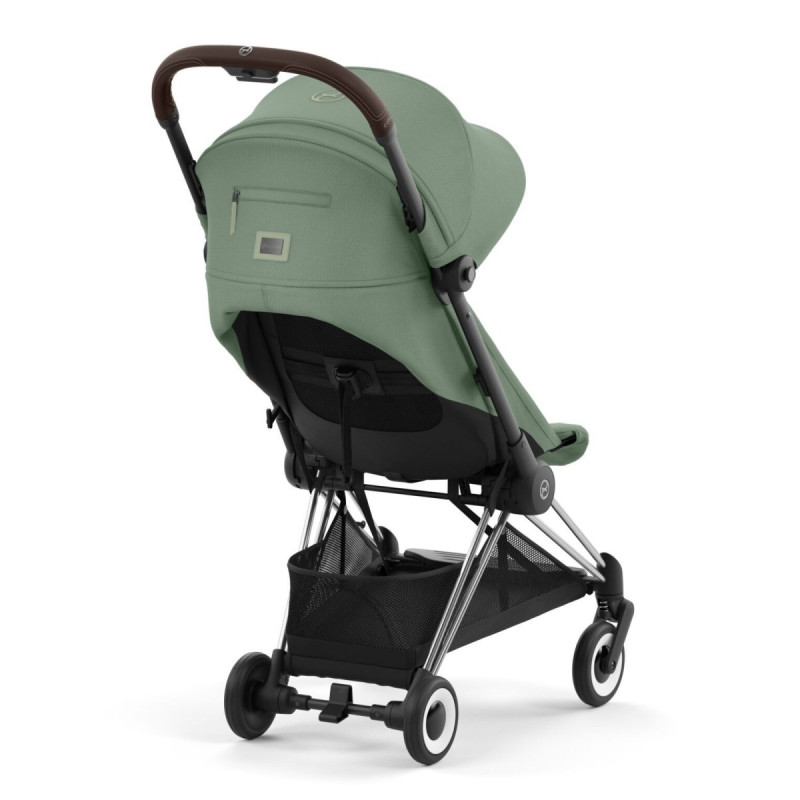 Прогулянкова коляска Cybex Coya Chrome Dark Brown/Leaf Green