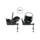 Автокрісло Cybex Cloud T-iSize Plus 0-13кг - Sepia Black