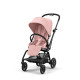 Прогулянкова коляска Cybex Eezy S Twist+ 2 BLK Candy Pink (з бампером та дощовиком)