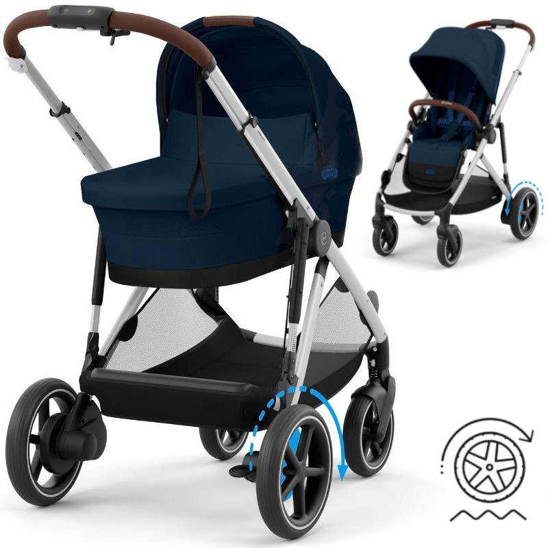 Прогулянкова коляска Cybex eGazelle S SLV Ocean Blue