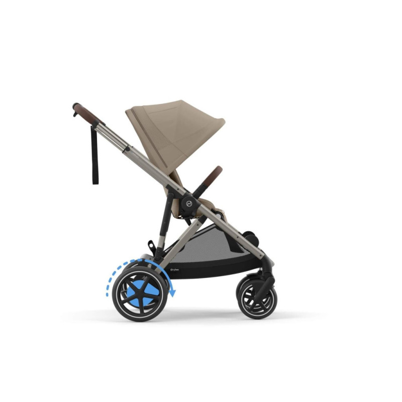 Прогулянкова коляска Cybex eGazelle S TPE Almond Beige