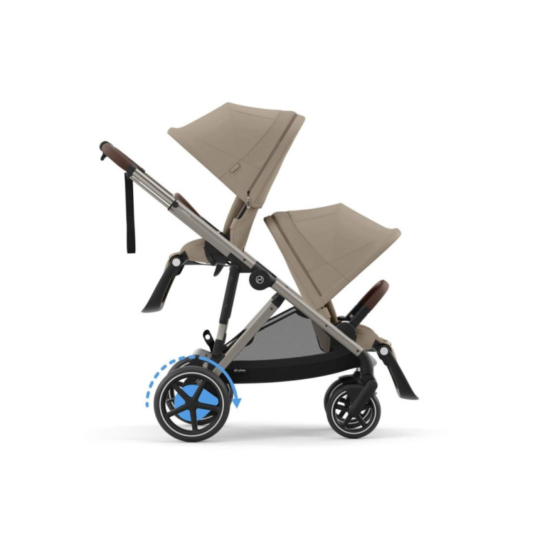 Прогулянкова коляска Cybex eGazelle S TPE Almond Beige