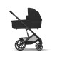 Прогулянкова коляска Cybex Balios S Lux BLK Black з бампером