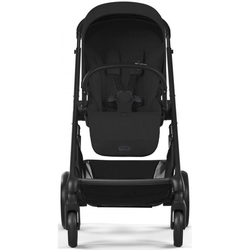 Прогулянкова коляска Cybex Balios S Lux BLK Black з бампером