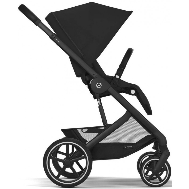 Прогулянкова коляска Cybex Balios S Lux BLK Black з бампером