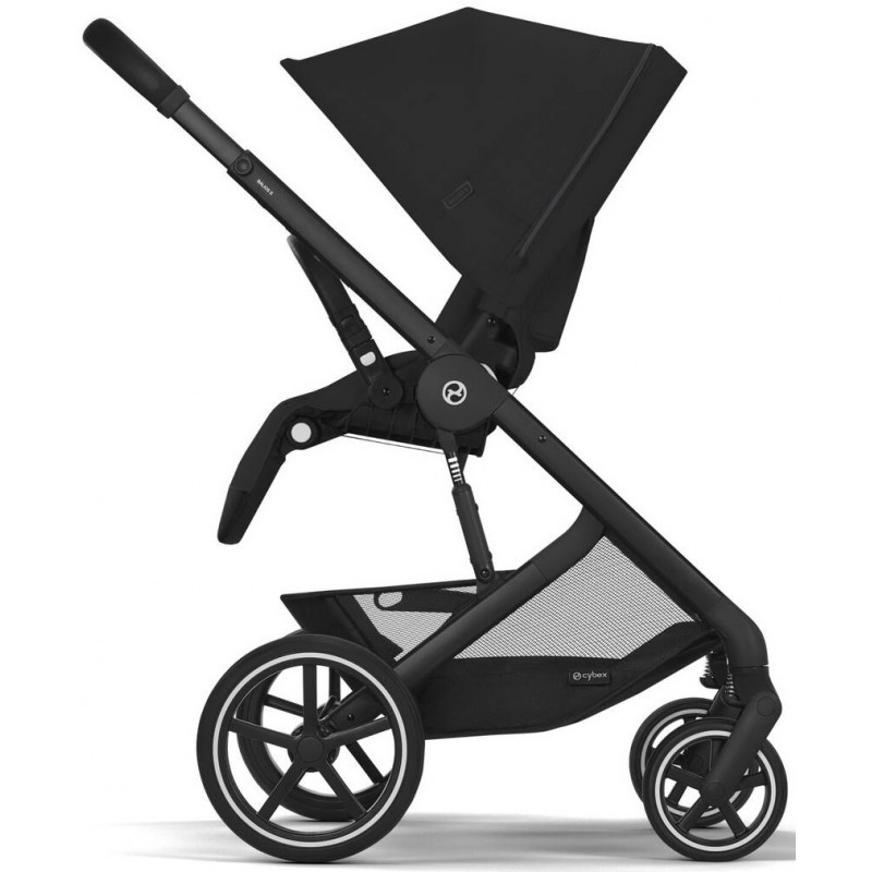 Прогулянкова коляска Cybex Balios S Lux BLK Black з бампером