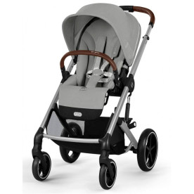 Прогулянкова коляска Cybex Balios S Lux SLV Stone Grey з бампером