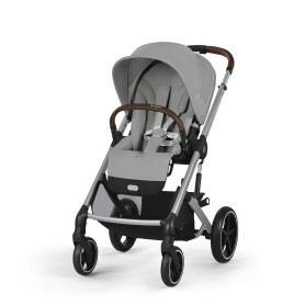 Прогулянкова коляска Cybex Balios S Lux SLV Stone Grey з бампером