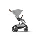 Прогулянкова коляска Cybex Balios S Lux SLV Stone Grey з бампером