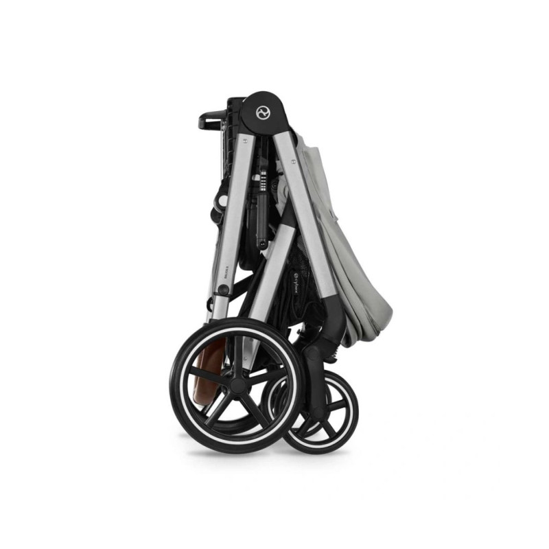 Прогулянкова коляска Cybex Balios S Lux SLV Stone Grey з бампером