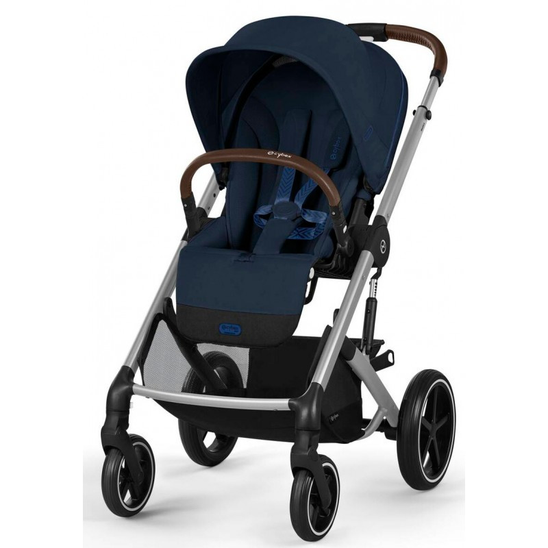 Прогулянкова коляска Cybex Balios S Lux SLV Ocean Blue з бампером