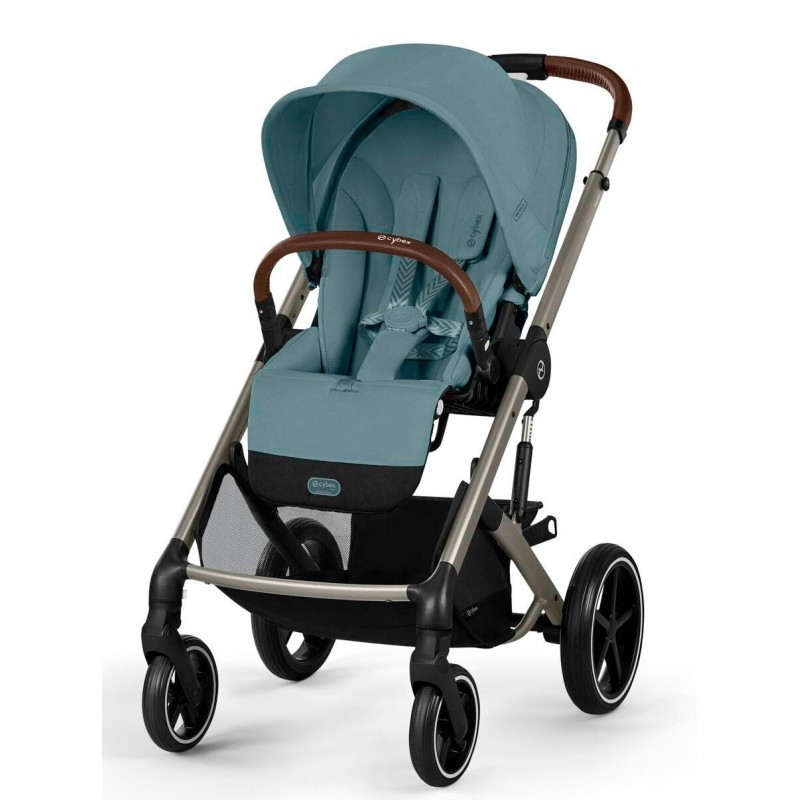 Прогулянкова коляска Cybex Balios S Lux TPE Stormy Blue з бампером