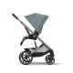 Прогулянкова коляска Cybex Balios S Lux TPE Stormy Blue з бампером