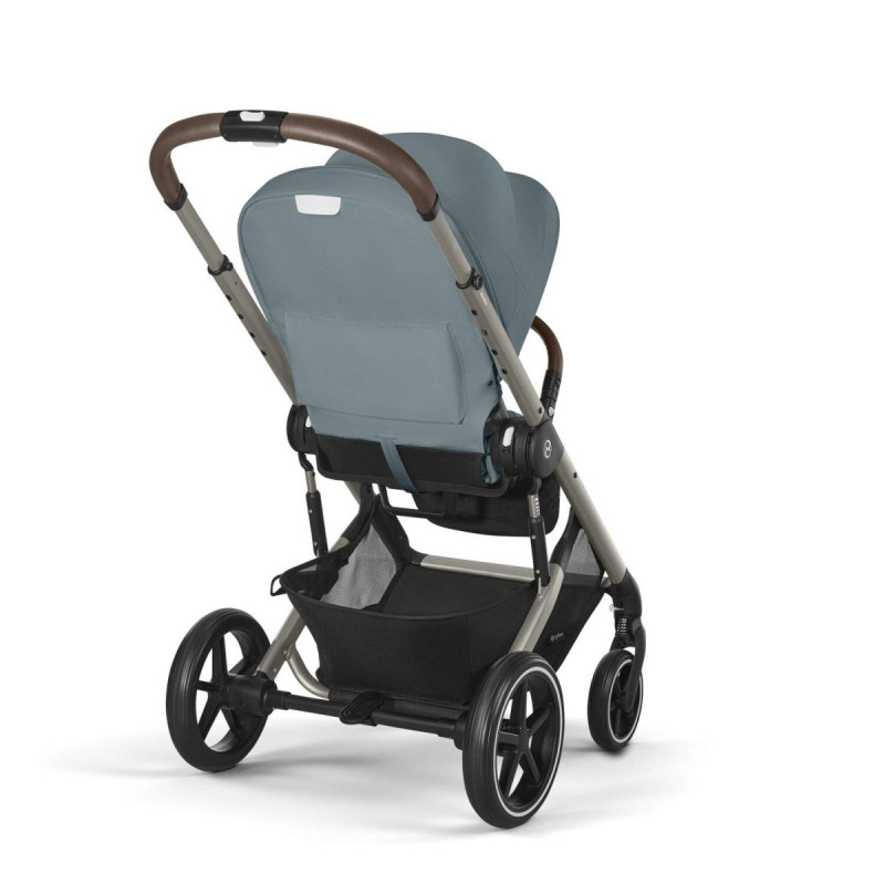Прогулянкова коляска Cybex Balios S Lux TPE Stormy Blue з бампером