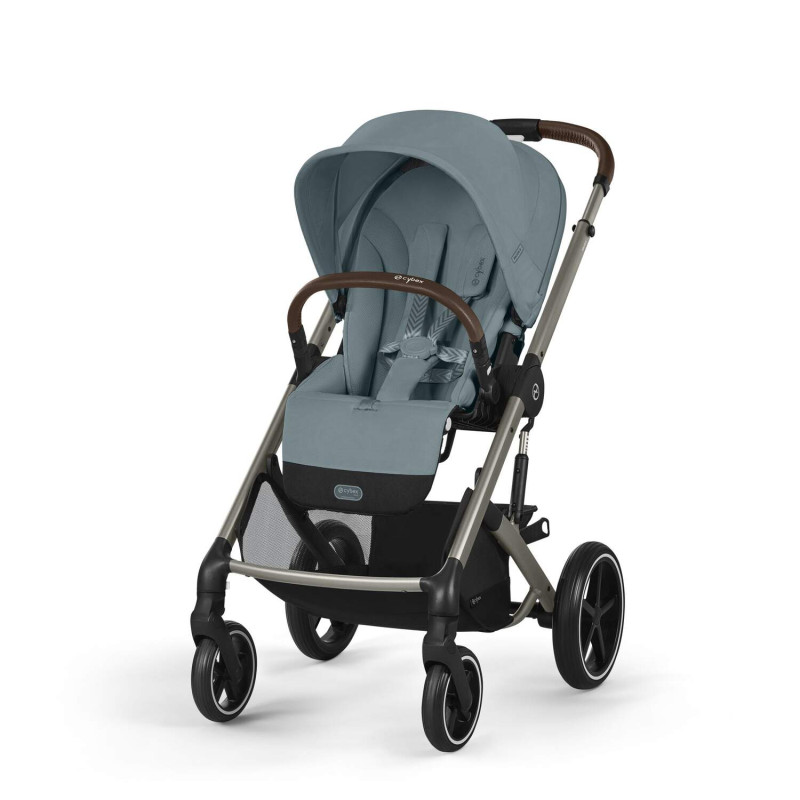 Прогулянкова коляска Cybex Balios S Lux TPE Stormy Blue з бампером