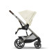 Прогулянкова коляска Cybex Balios S Lux TPE Seashell Beige з бампером