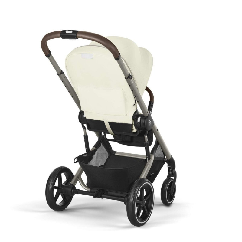 Прогулянкова коляска Cybex Balios S Lux TPE Seashell Beige з бампером