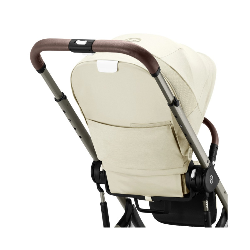 Прогулянкова коляска Cybex Balios S Lux TPE Seashell Beige з бампером