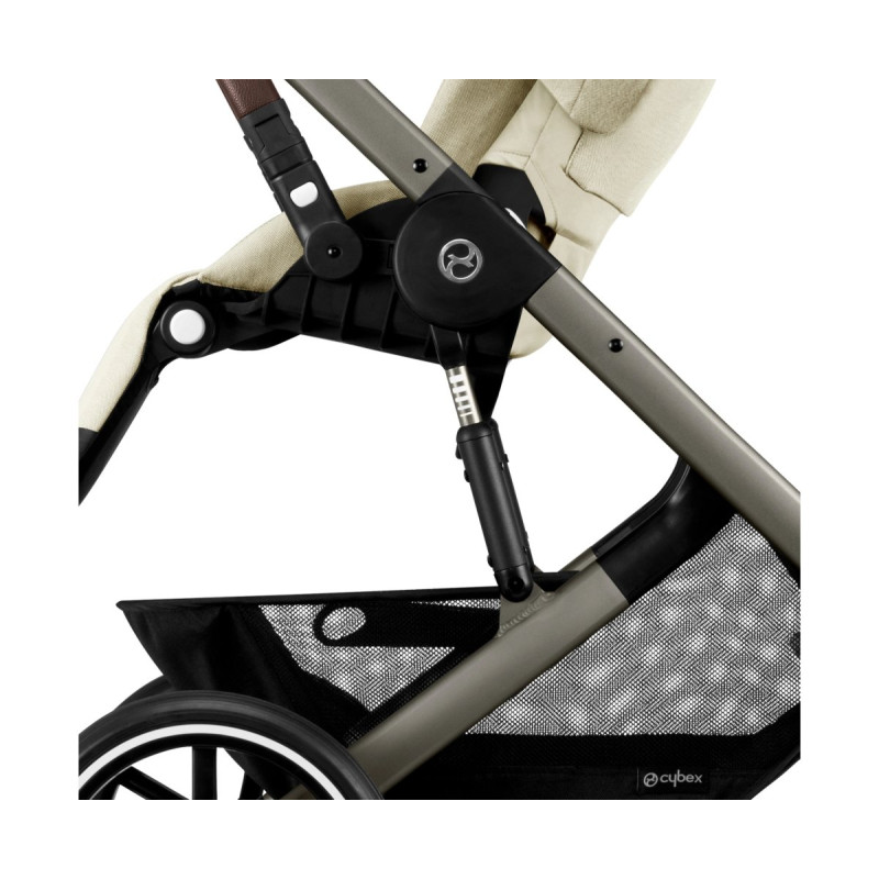 Прогулянкова коляска Cybex Balios S Lux TPE Seashell Beige з бампером