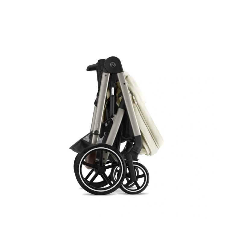 Прогулянкова коляска Cybex Balios S Lux TPE Seashell Beige з бампером