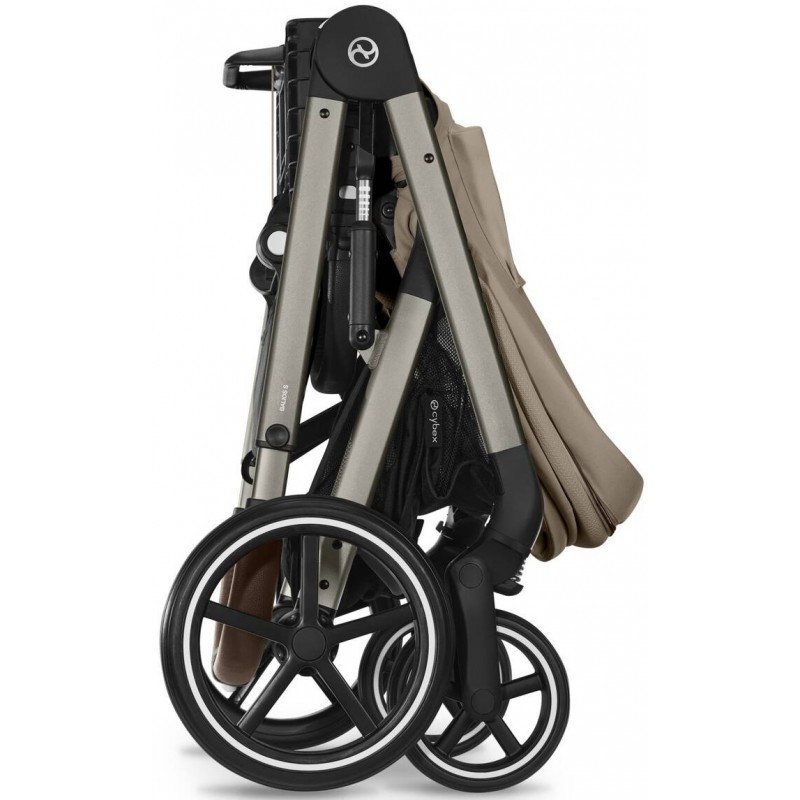 Прогулянкова коляска Cybex Balios S Lux TPE Almond Beige з бампером