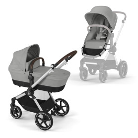 Універсальна коляска 2 в 1 Cybex Eos Lux SLV Stone Grey