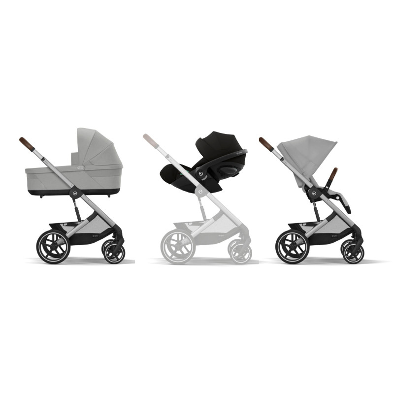 Універсальна коляска 3 в 1 Cybex Balios S SLV Stone Grey