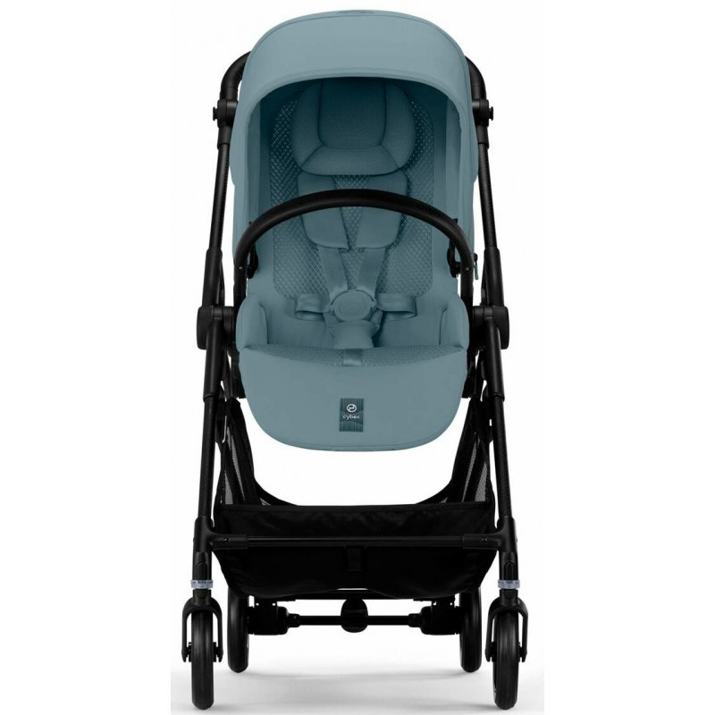 Прогулянкова коляска Cybex Melio Carbon Stormy Blue (з бампером