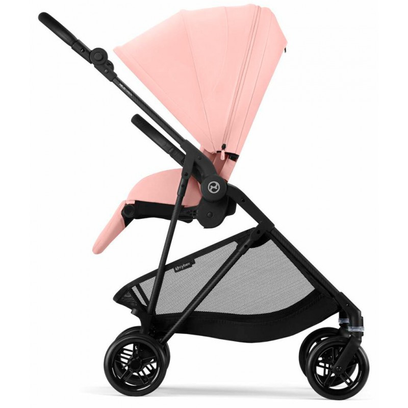 Прогулянкова коляска Cybex Melio Carbon Candy Pink (з бампером)