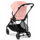 Прогулянкова коляска Cybex Melio Carbon Candy Pink (з бампером)