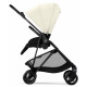 Прогулянкова коляска Cybex Melio Carbon Canvas White (з бампером)