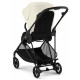 Прогулянкова коляска Cybex Melio Carbon Canvas White (з бампером)