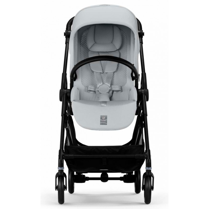 Прогулянкова коляска Cybex Melio Carbon Fog Grey (з бампером)