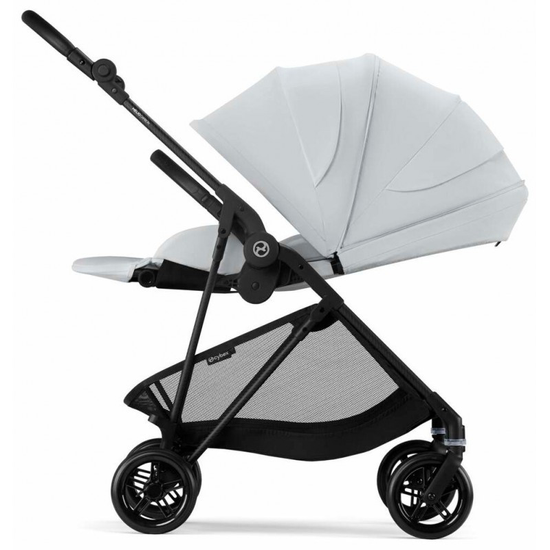 Прогулянкова коляска Cybex Melio Carbon Fog Grey (з бампером)