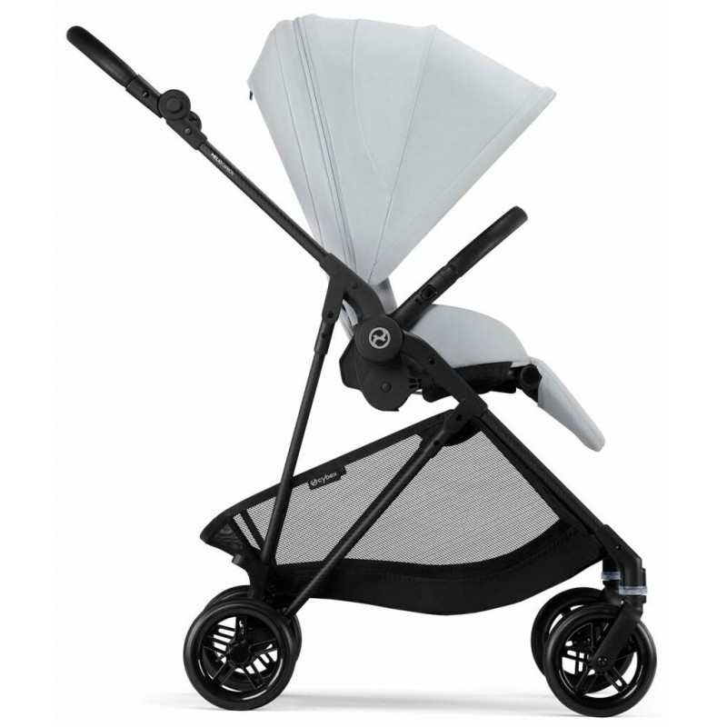 Прогулянкова коляска Cybex Melio Carbon Fog Grey (з бампером)