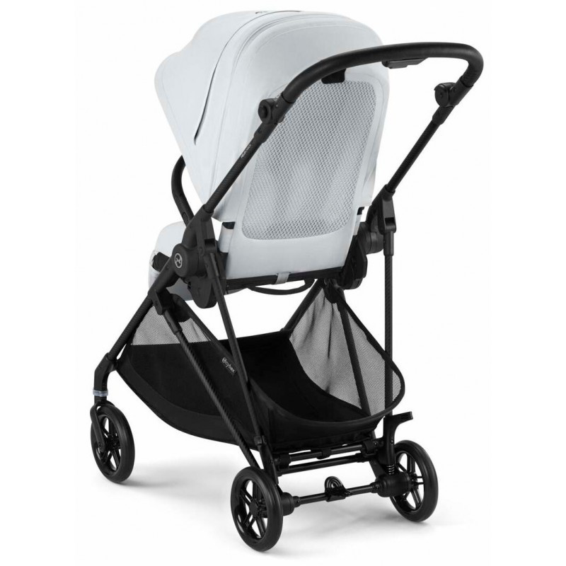 Прогулянкова коляска Cybex Melio Carbon Fog Grey (з бампером)