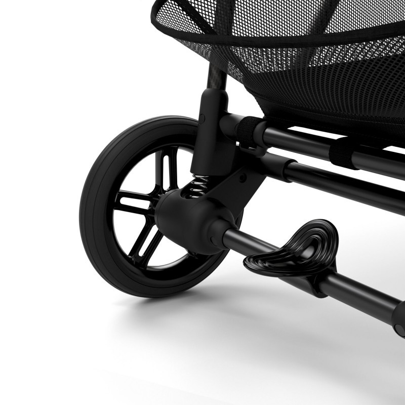 Прогулянкова коляска Cybex Melio Carbon Fog Grey (з бампером)