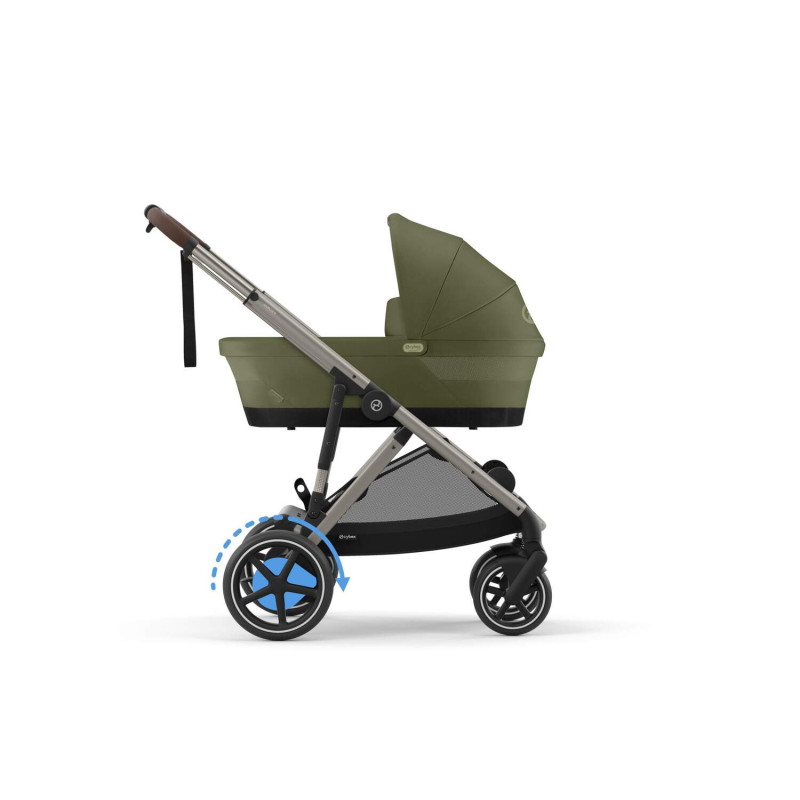 Прогулянкова коляска Cybex eGazelle S TPE Moss Green khaki