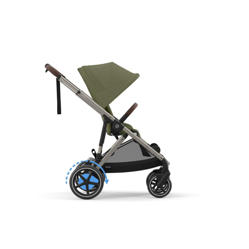 Прогулянкова коляска Cybex eGazelle S TPE Moss Green khaki