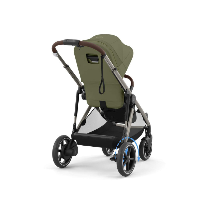 Прогулянкова коляска Cybex eGazelle S TPE Moss Green khaki