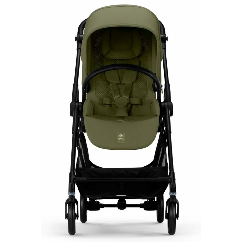 Прогулянкова коляска Cybex Melio Carbon Moss Green (з бампером)