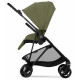 Прогулянкова коляска Cybex Melio Carbon Moss Green (з бампером)