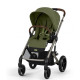 Прогулянкова коляска Cybex Balios S Lux TPE Moss Green з бампером