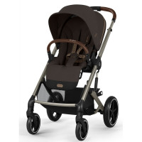 Прогулянкова коляска Cybex Balios S Lux TPE Chocolate Brown з бампером