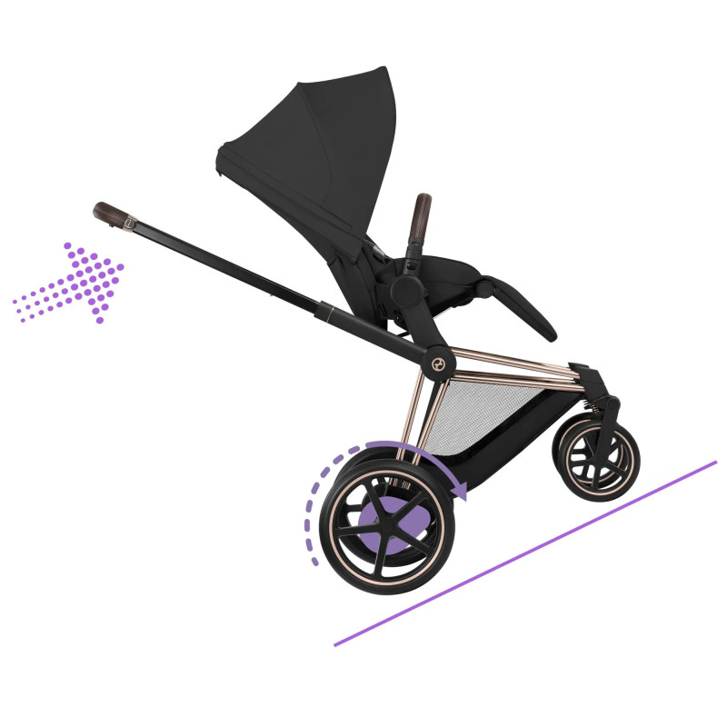 Універсальна коляска 2 в 1 Cybex ePriam 2 в 1 RG Sepia Black
