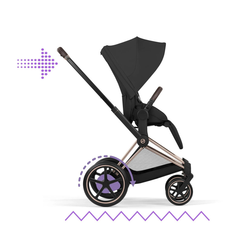 Універсальна коляска 2 в 1 Cybex ePriam 2 в 1 RG Sepia Black